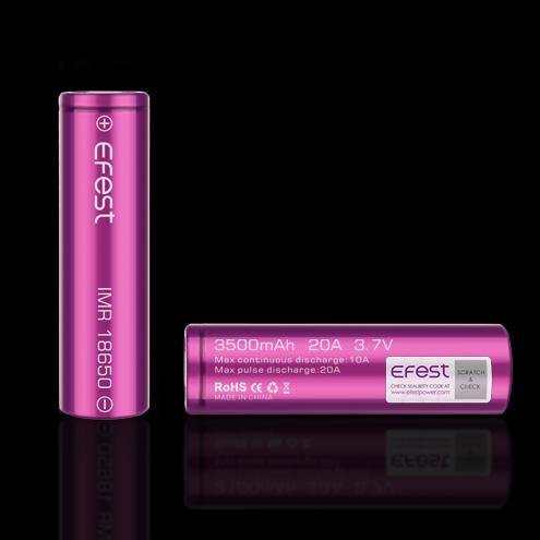 Efest IMR 18650 3500mAh  10A/20A Lithium Li-Ion Rechargeable Battery (2pc)