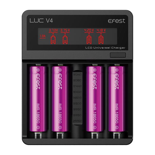 Efest LUC V4 Li ion 4 Bay Charger With Power Bank Function
