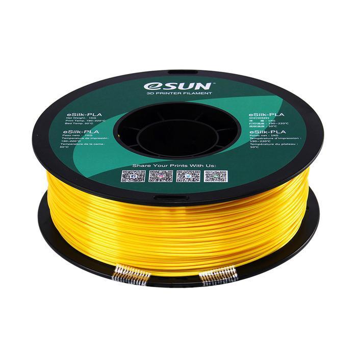 eSun Silk PLA 3D Print Filament 1.75mm 1kg Yellow