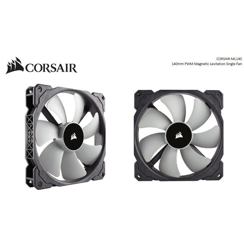 Corsair ML140 140mm Premium Magnetic Levitation PWM Fan 2020 Version, 5 Years Warranty CO-9050050-WW [PC]