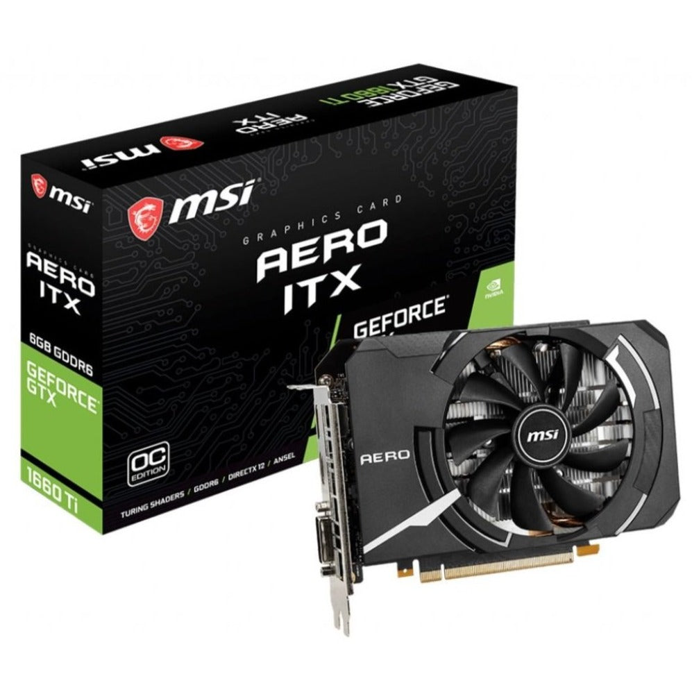MSI nVidia Geforce GTX 1660 Ti AERO ITX 6GB OC GDDR6 7680x4320 DP1.4 HDMI2.0 1830 MHz G-SYN VR (LS) [PC]