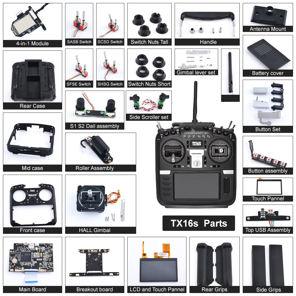 RadioMaster TX16S Spare Parts EOL