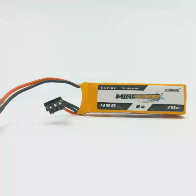 Chinahobbyline CNHL Ministar 450mAh 2s 70c Lipo Battery (3 PACK) [DG]
