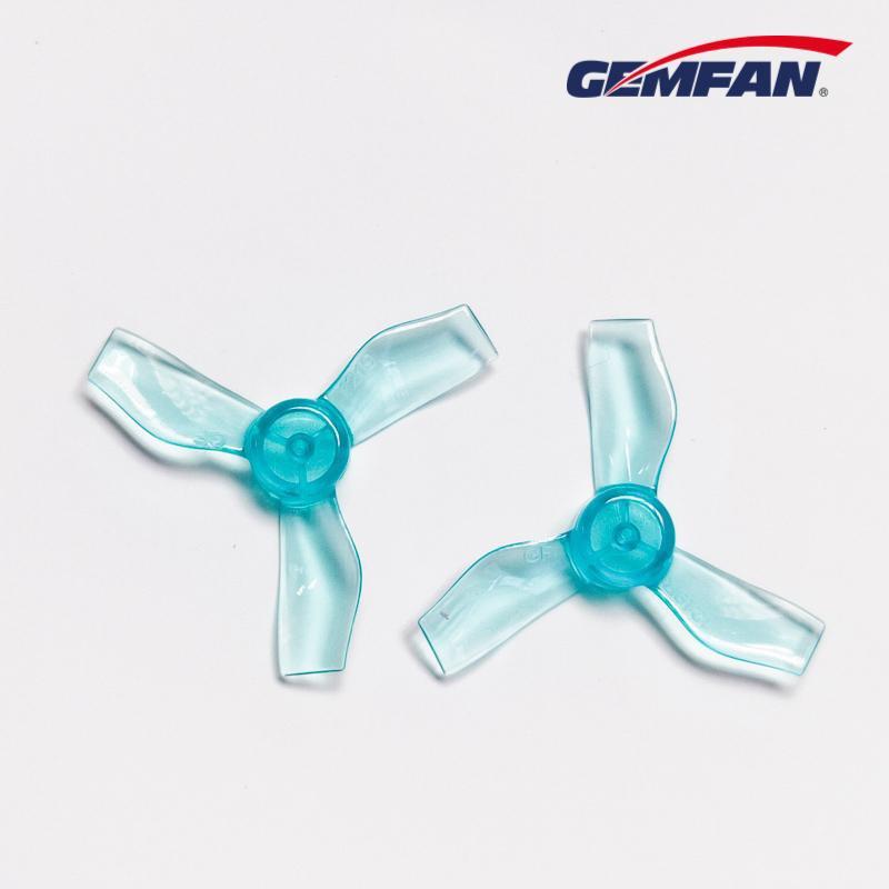 Gemfan 1219-3 31mm 3 Blade (0.8mm shaft)(8Pcs) Durable Tiny Whoop Props Clear Blue