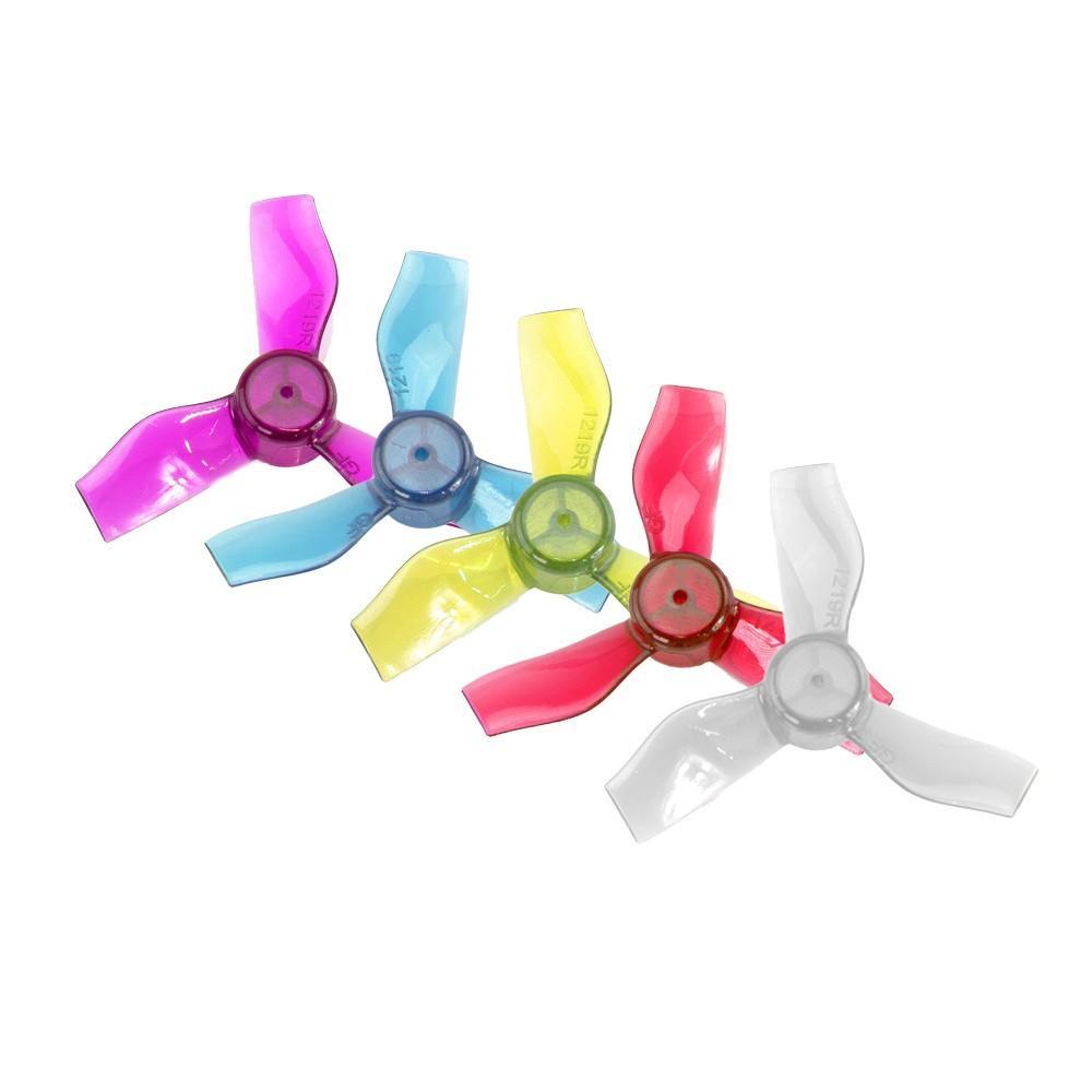 Gemfan 1219-3 31mm 3-Blade Whoop Propeller (1mm Shaft - Set of 8)