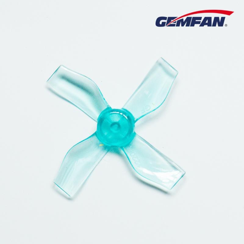 Gemfan 1220-4 31mm 4 Blade (0.8mm shaft)(8Pcs) Durable Tiny Whoop Props Clear Blue
