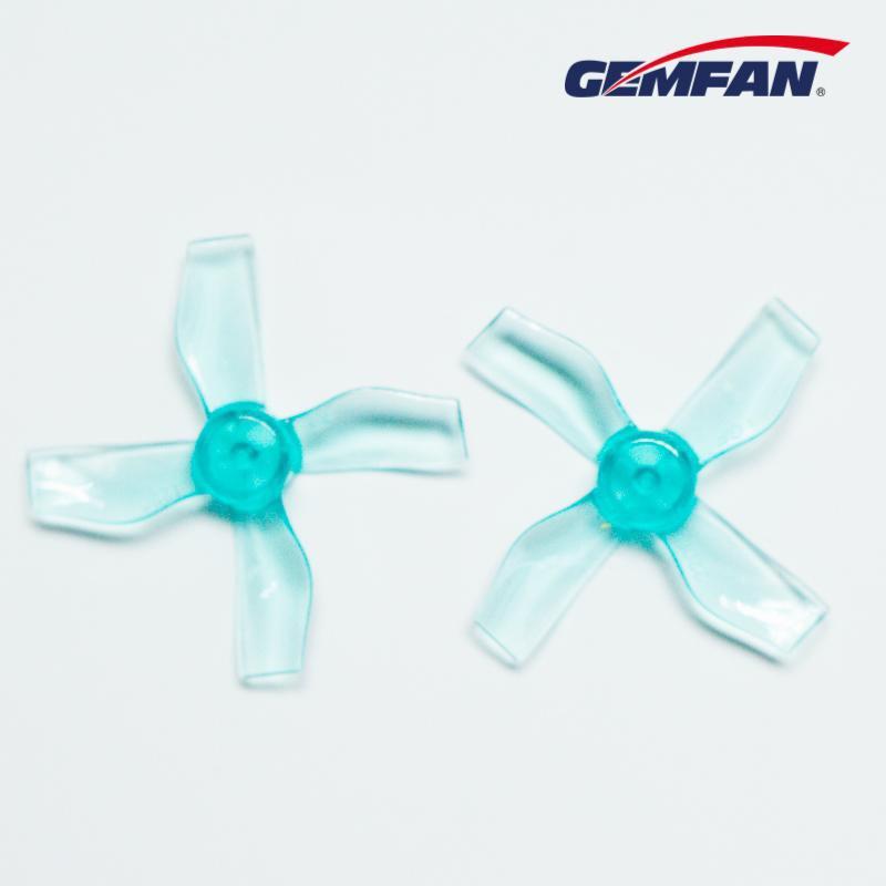 Gemfan 1220-4 31mm 4 Blade (0.8mm shaft)(8Pcs) Durable Tiny Whoop Props Clear Blue