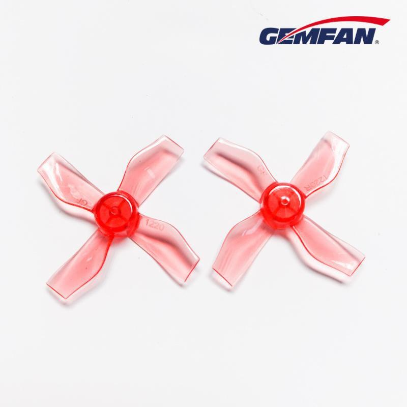 Gemfan 1220-4 31mm 4 Blade (1mm shaft)(8Pcs) Durable Tiny Whoop Props Clear Blue