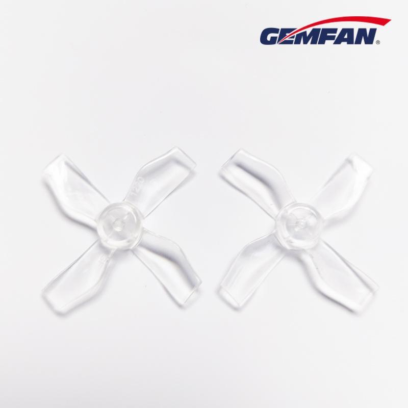 Gemfan 1220-4 31mm 4 Blade (1mm shaft)(8Pcs) Durable Tiny Whoop Props Clear Blue