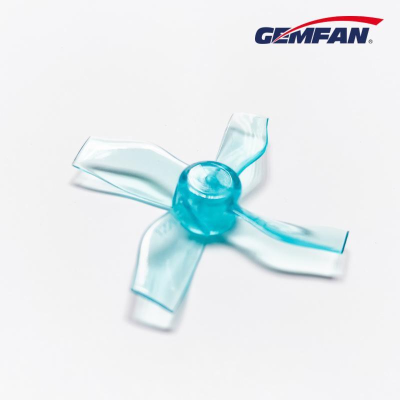Gemfan 1220-4 31mm 4 Blade (1mm shaft)(8Pcs) Durable Tiny Whoop Props Clear Blue