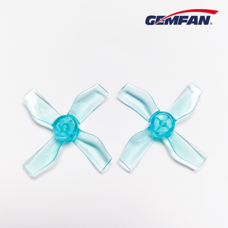 Gemfan 1220-4 31mm 4 Blade (1mm shaft)(8Pcs) Durable Tiny Whoop Props Clear Blue