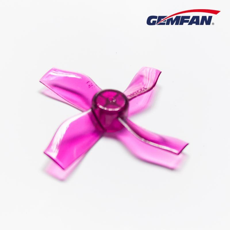 Gemfan 1220-4 31mm 4 Blade (1mm shaft)(8Pcs) Durable Tiny Whoop Props Clear Purple