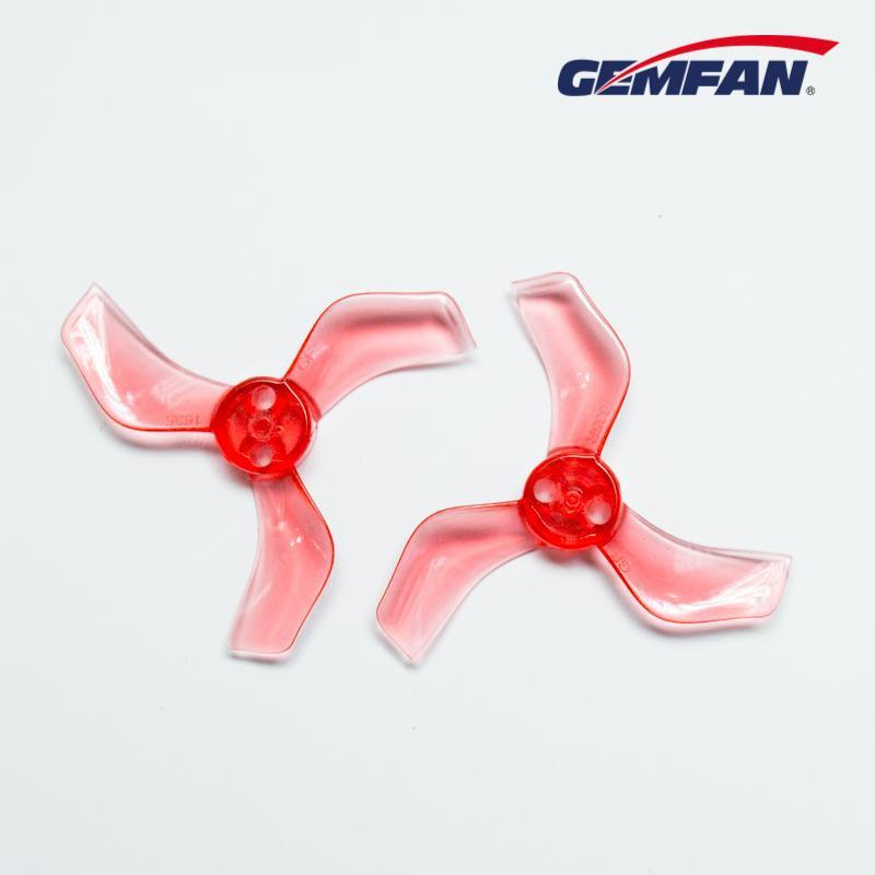 Gemfan 1635-3 40mm 3 Blade (1.0mm shaft) (8Pcs)  Durable Tiny Whoop Props Clear Blue