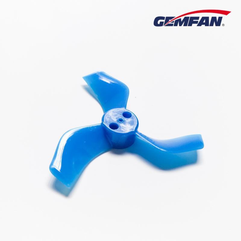 Gemfan 1635-3 40mm 3 Blade (1.0mm shaft) (8Pcs)  Durable Tiny Whoop Props Clear Blue
