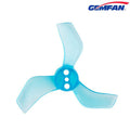 Gemfan 1635-3  40mm 3 Blade (1.5mm shaft) (8Pcs) Durable Tiny Whoop Props Clear Blue