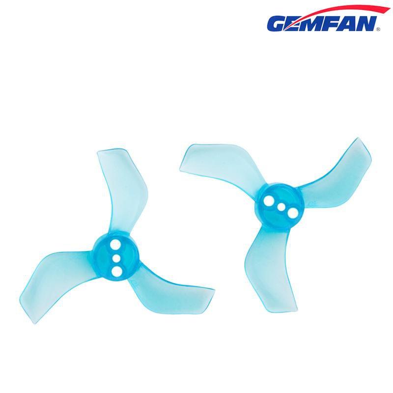 Gemfan 1635-3  40mm 3 Blade (1.5mm shaft) (8Pcs) Durable Tiny Whoop Props Clear Blue