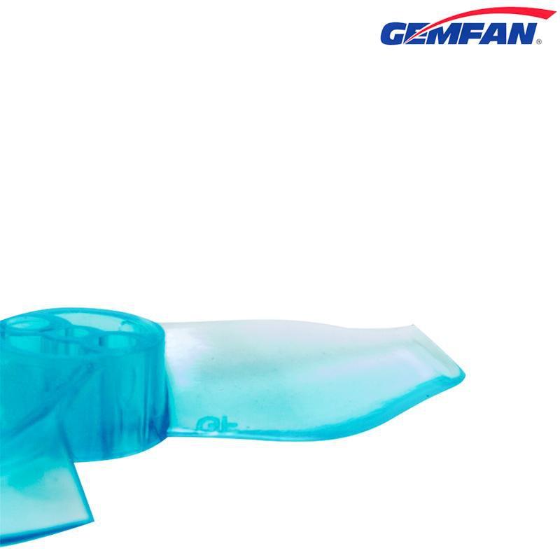 Gemfan 1635-3  40mm 3 Blade (1.5mm shaft) (8Pcs) Durable Tiny Whoop Props Clear Blue