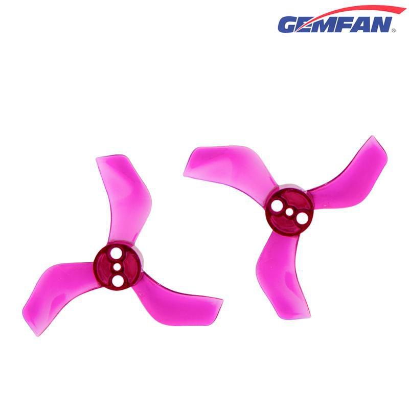 Gemfan 1635-3  40mm 3 Blade (1.5mm shaft) (8Pcs) Durable Tiny Whoop Props Clear Blue