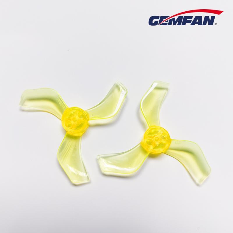 Gemfan 1635-3  40mm 3 Blade (1.5mm shaft) (8Pcs) Durable Tiny Whoop Props Clear Blue