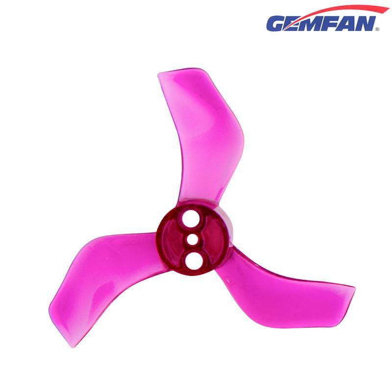 Gemfan 1635-3  40mm 3 Blade (1.5mm shaft) (8Pcs) Durable Tiny Whoop Props Clear Purple