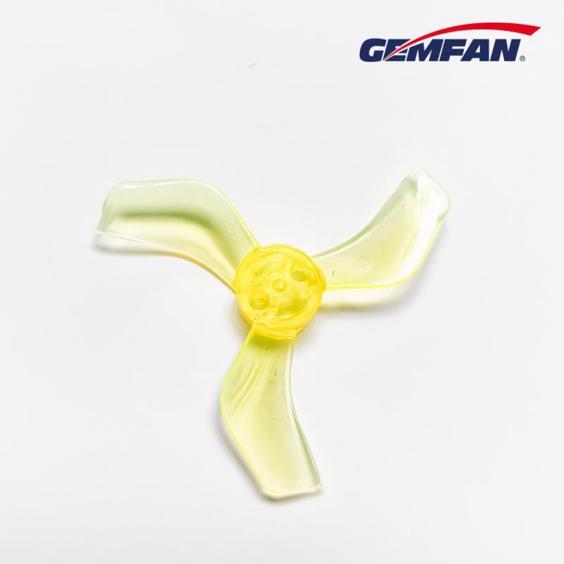 Gemfan 1635-3  40mm 3 Blade (1.5mm shaft) (8Pcs) Durable Tiny Whoop Props Clear Yellow