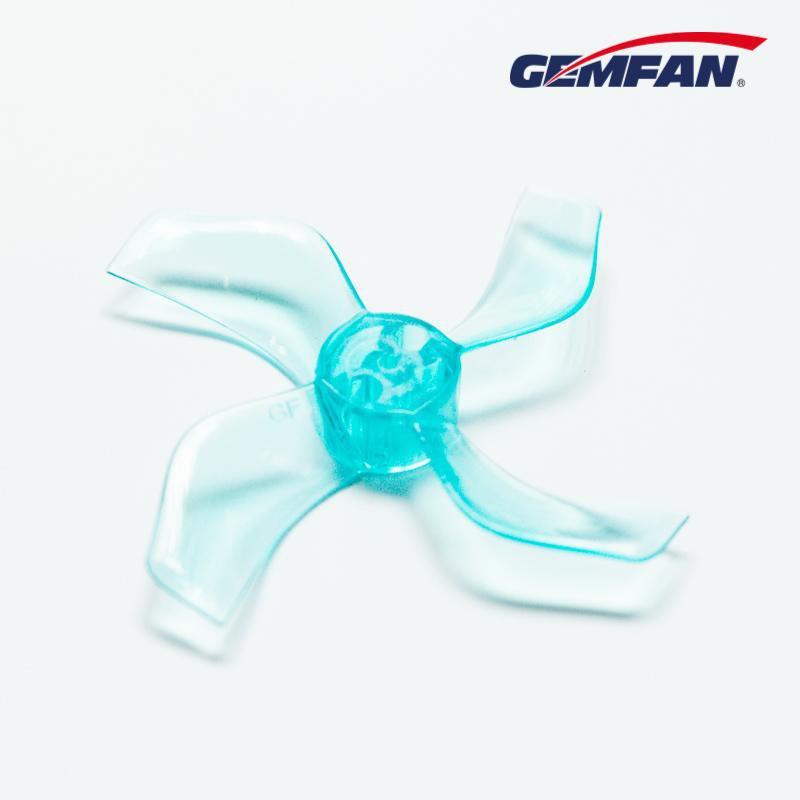 Gemfan 1636-4 40mm 4 Blade (1.0mm shaft)(8Pcs) Durable Tiny Whoop Props Clear Blue