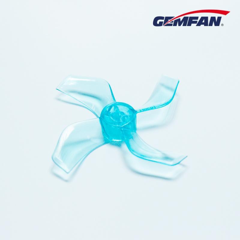 Gemfan 1636-4 40mm 4 Blade (1.5mm shaft)(8Pcs) Durable Tiny Whoop Props Clear Blue