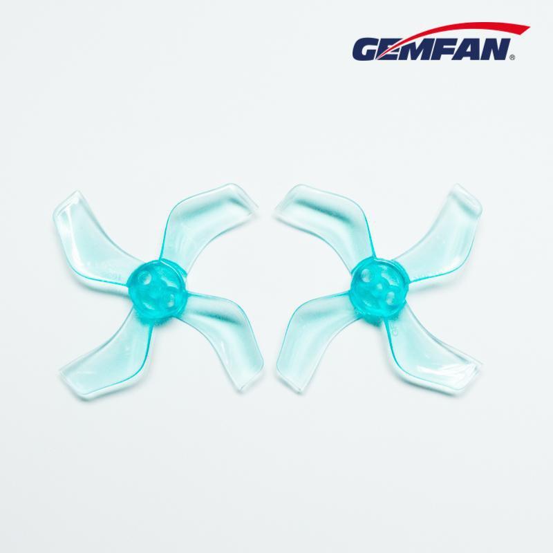 Gemfan 1636-4 40mm 4 Blade (1.5mm shaft)(8Pcs) Durable Tiny Whoop Props Clear Blue