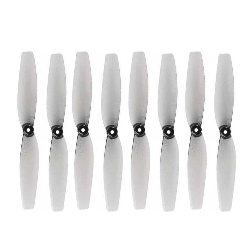 Gemfan 65mm Micro Propellers (1.5mm Shaft - Set of 8) Clear Gray