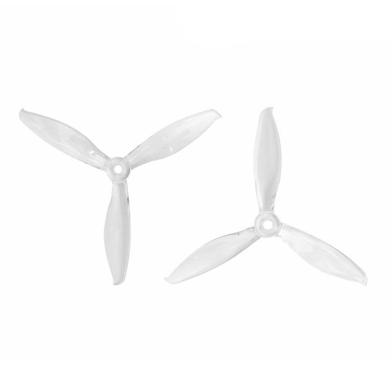 Gemfan Flash Durable Tri Blade 5149 Propellers CW/CCW 1 Pack (4 Pieces) Clear