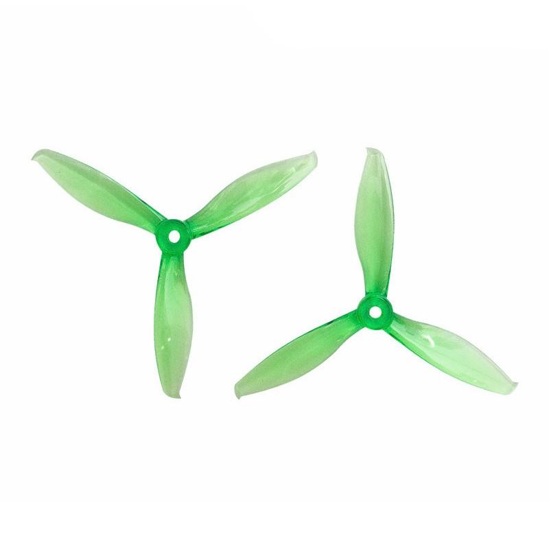 Gemfan Flash Durable Tri Blade 5149 Propellers CW/CCW 1 Pack (4 Pieces) Clear Green