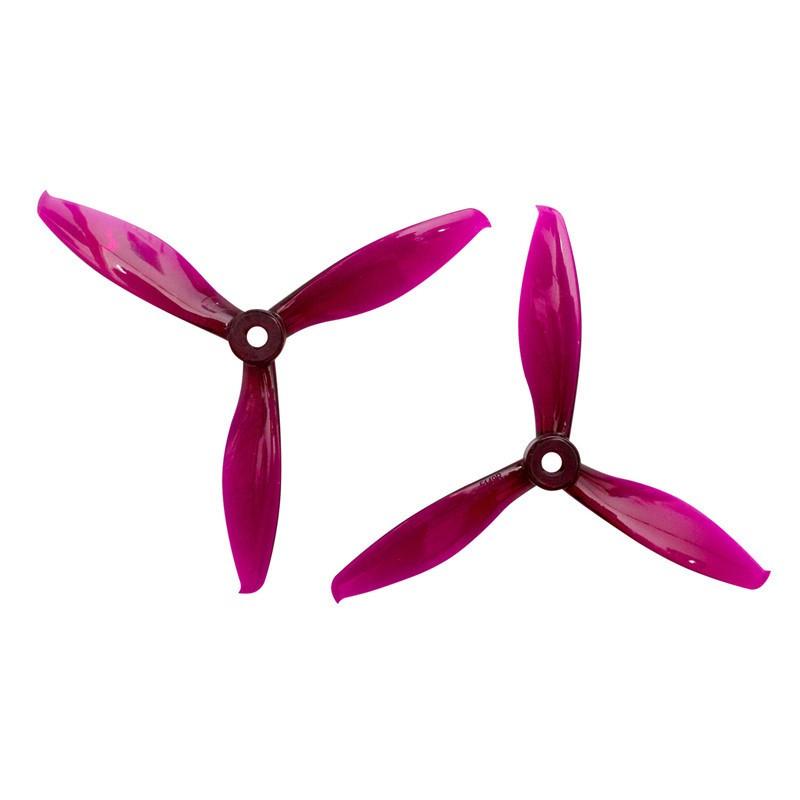Gemfan Flash Durable Tri Blade 5149 Propellers CW/CCW 1 Pack (4 Pieces) Clear Purple