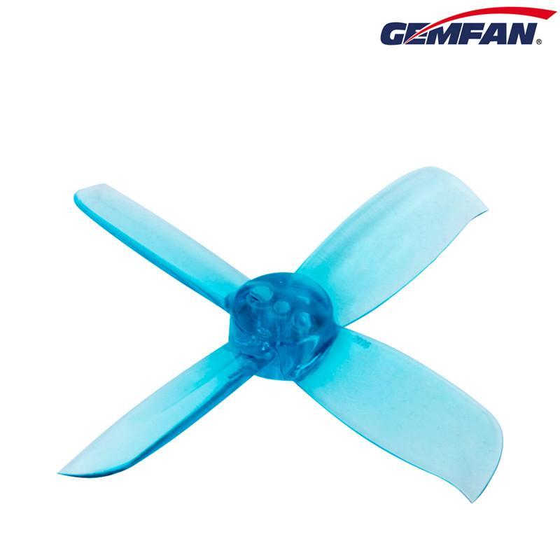 Gemfan Hulkie Durable Four Blade 2036 3 Hole Propellers CW/CCW 1 Pack (8 Pieces) Clear