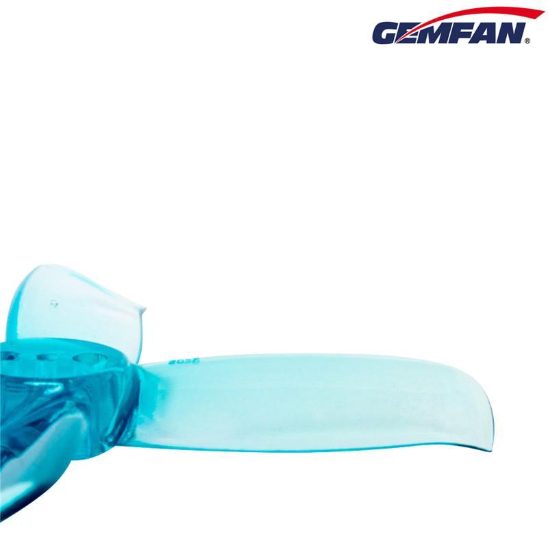Gemfan Hulkie Durable Four Blade 2036 3 Hole Propellers CW/CCW 1 Pack (8 Pieces) Clear