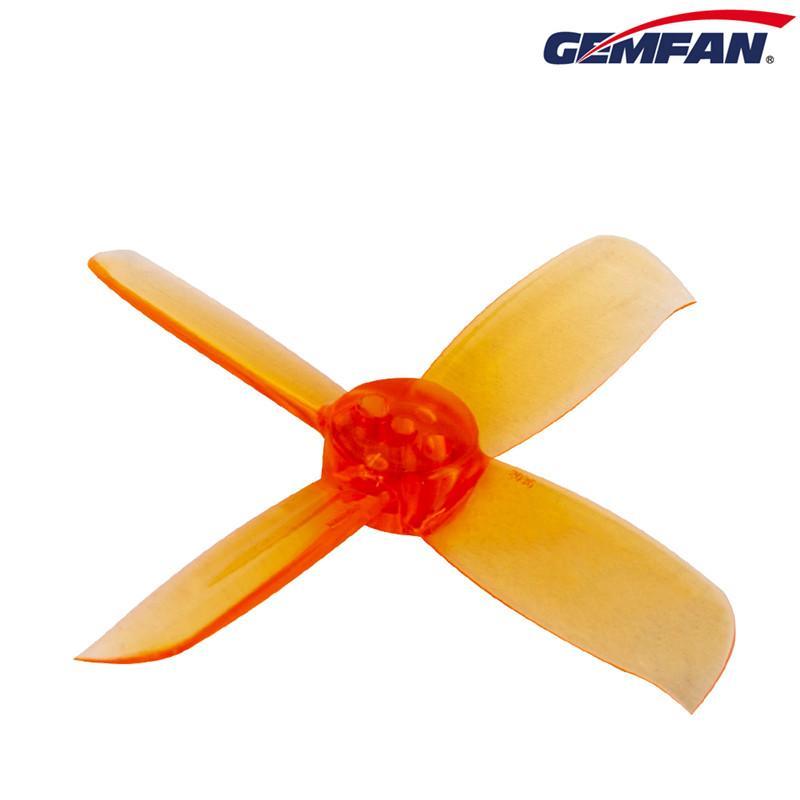 Gemfan Hulkie Durable Four Blade 2036 3 Hole Propellers CW/CCW 1 Pack (8 Pieces) Clear