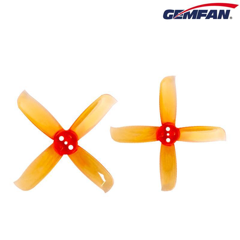Gemfan Hulkie Durable Four Blade 2036 3 Hole Propellers CW/CCW 1 Pack (8 Pieces) Clear