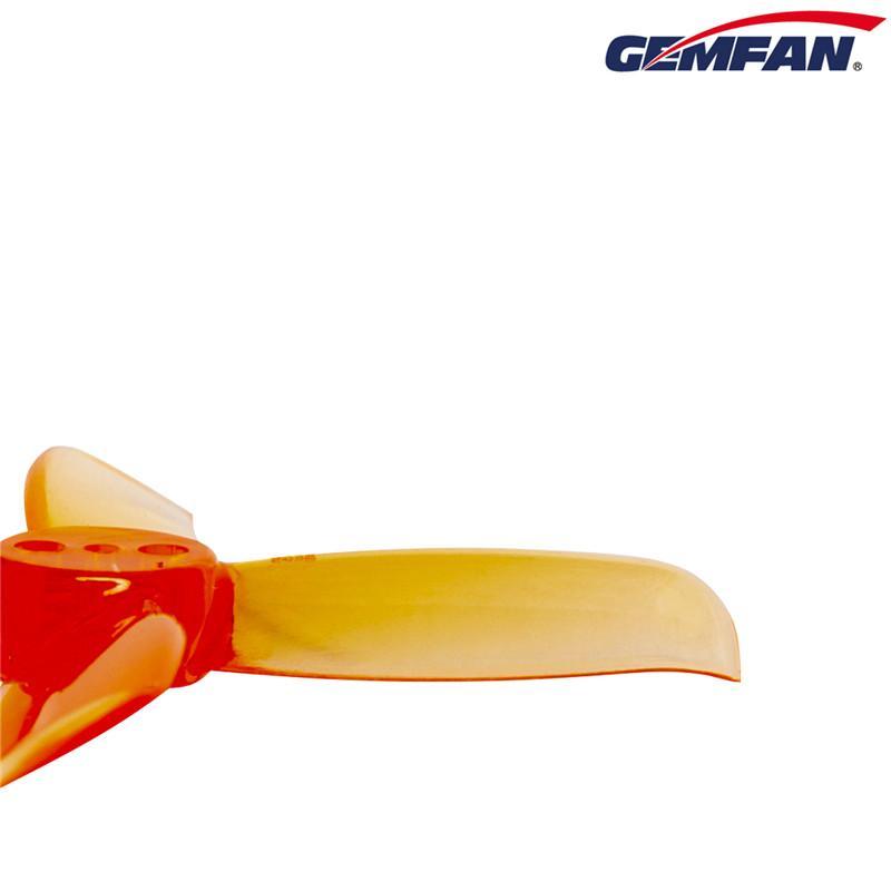 Gemfan Hulkie Durable Four Blade 2036 3 Hole Propellers CW/CCW 1 Pack (8 Pieces) Clear