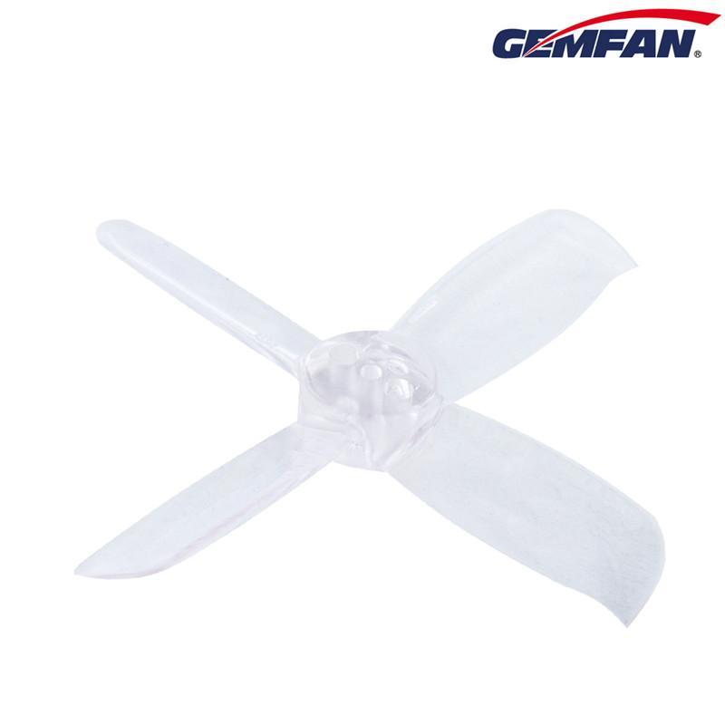 Gemfan Hulkie Durable Four Blade 2036 3 Hole Propellers CW/CCW 1 Pack (8 Pieces) Clear