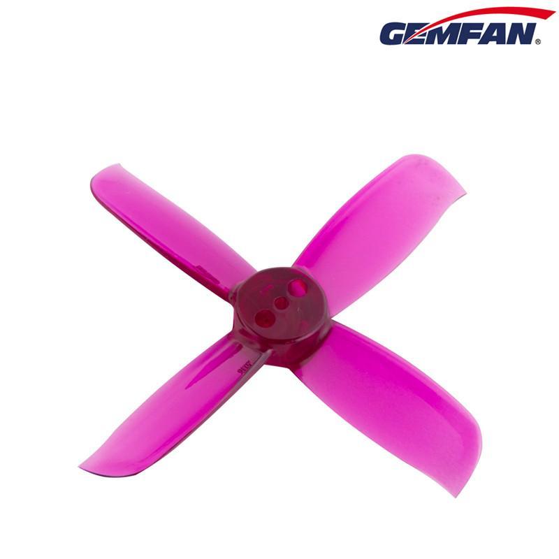 Gemfan Hulkie Durable Four Blade 2036 3 Hole Propellers CW/CCW 1 Pack (8 Pieces) Clear