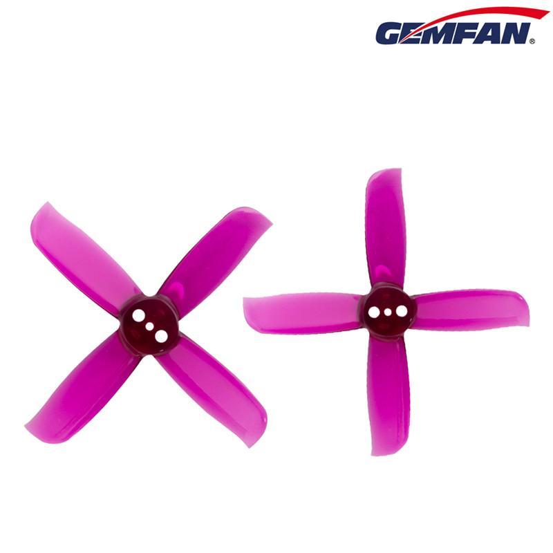 Gemfan Hulkie Durable Four Blade 2036 3 Hole Propellers CW/CCW 1 Pack (8 Pieces) Clear