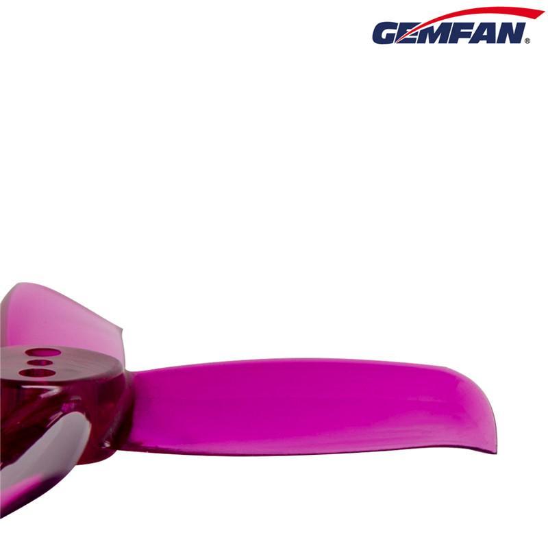 Gemfan Hulkie Durable Four Blade 2036 3 Hole Propellers CW/CCW 1 Pack (8 Pieces) Clear