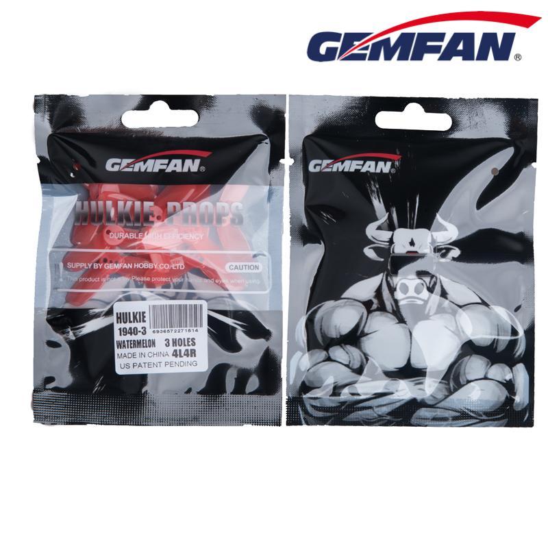 Gemfan Hulkie Durable Tri Blade 1940 3 Hole Propellers CW/CCW 1 Pack (8 Pieces) - Phaser FPV