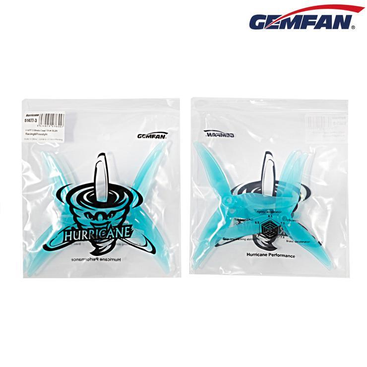 Gemfan Hurricane Durable Tri Blade 51477 Propellers CW/CCW 1 Pack (4 Pieces)