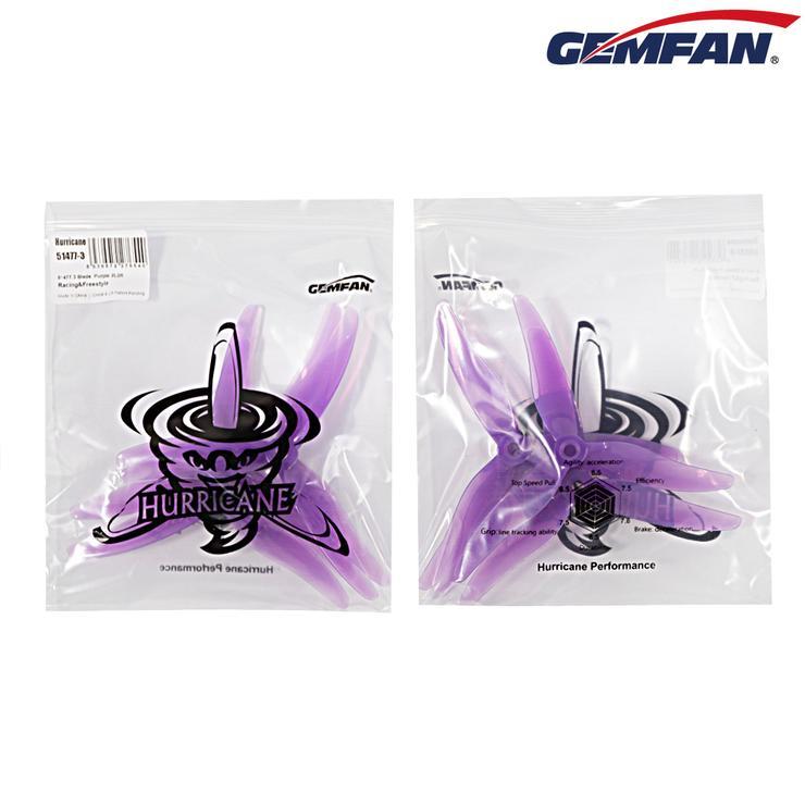 Gemfan Hurricane Durable Tri Blade 51477 Propellers CW/CCW 1 Pack (4 Pieces)