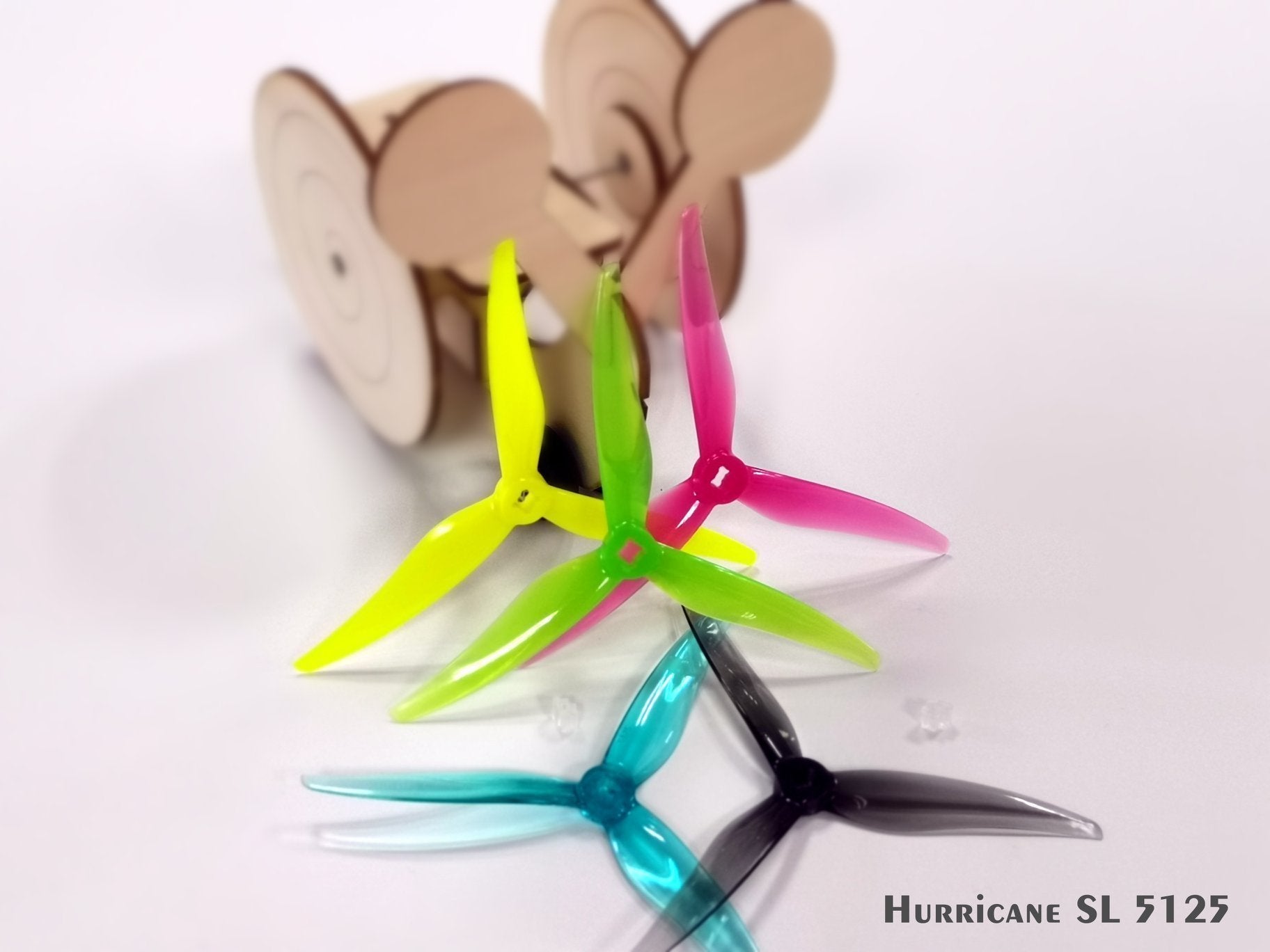 Gemfan Hurricane Durable Tri Blade SL 5125 Propellers CW/CCW 1 Pack (4 Pieces 2mm)