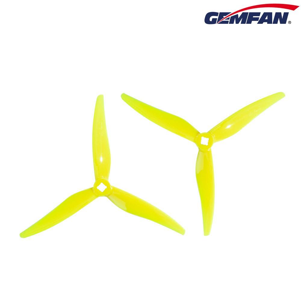 Gemfan Hurricane Durable Tri Blade SL 5125 Propellers CW/CCW 1 Pack (4 Pieces 2mm)