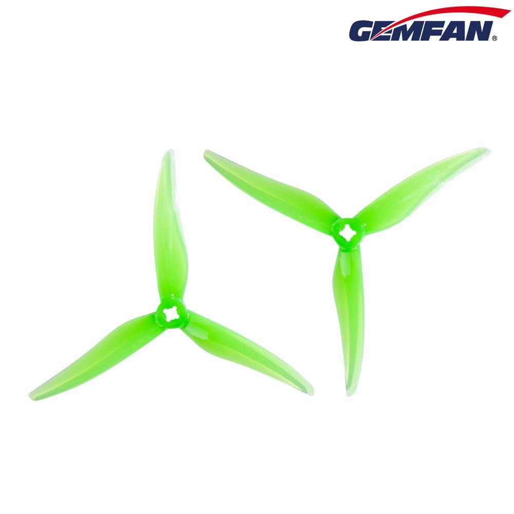 Gemfan Hurricane Durable Tri Blade SL 5125 Propellers CW/CCW 1 Pack (4 Pieces 2mm)