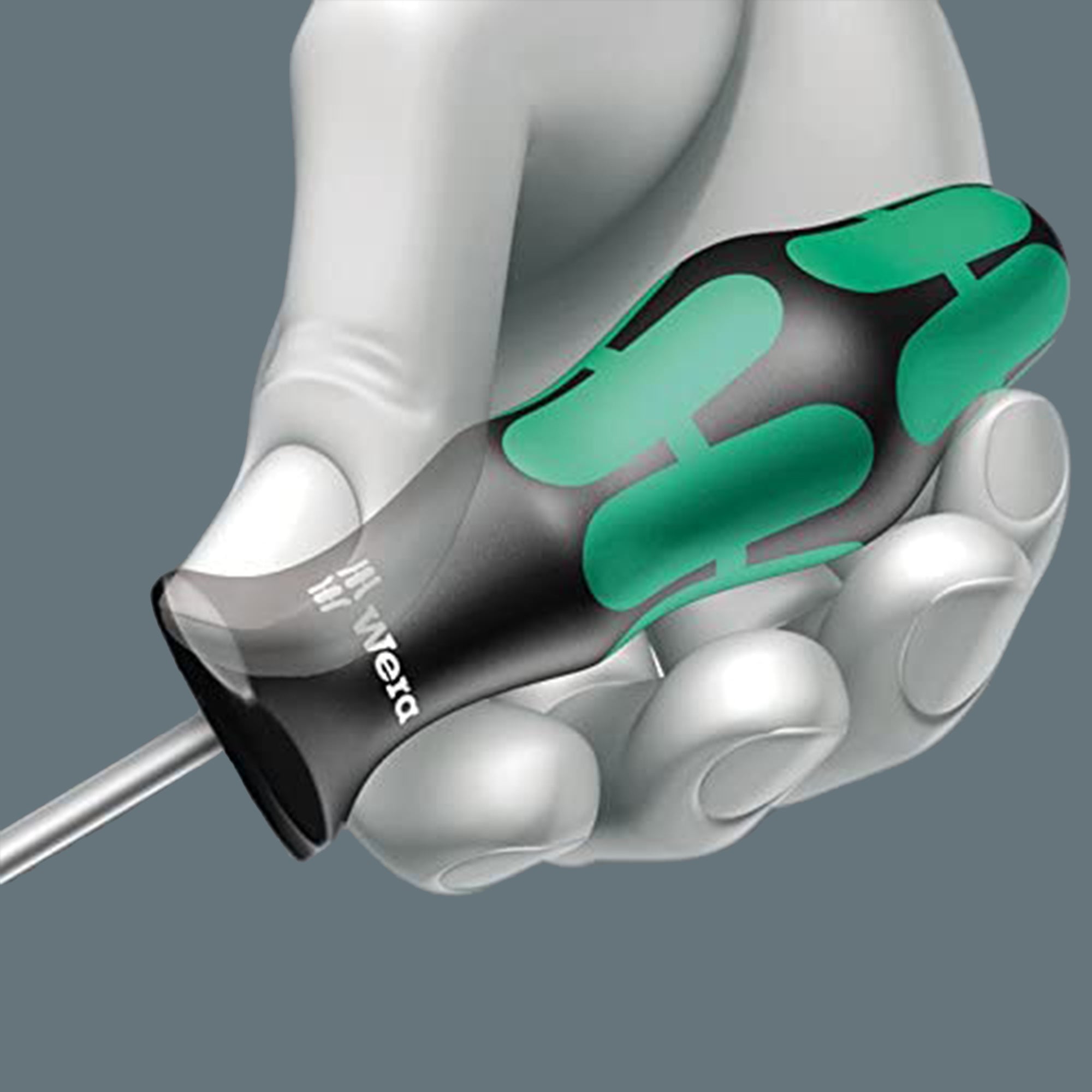 Wera 334 SK 1.2 x 7 x 125mm Slotted Flat Head Screwdriver (Hex Bolster Edition) 05007675001