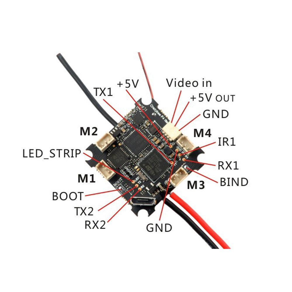 Happymodel Crazybee F4 Lite 1S MPU6000 Whoop Flight Controller Frsky V4.2