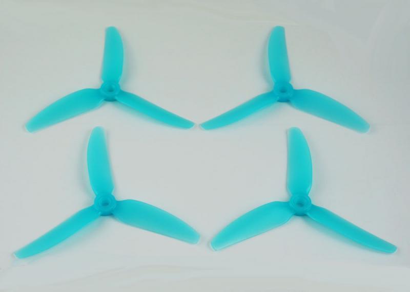 HQ Durable Prop Poly Carbonate 5X4.3X3V1S Tri Blade Propellers CW/CCW 1 Pack (4 Pieces)